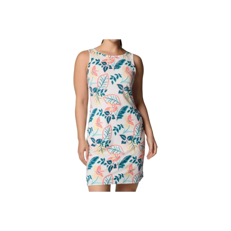 Columbia Chill River Sleeveless Dress Women's Morning Glow Pink Multicolor-0