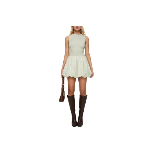 PRINCESS POLLY NARNIE MINI DRESS Sleeveless Dress Women's Sage Green