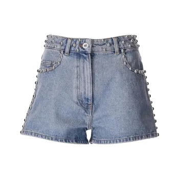 Paco Rabanne Denim Shorts Women's Blue