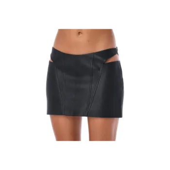Misbhv Faux leather Cut out Miniskirt