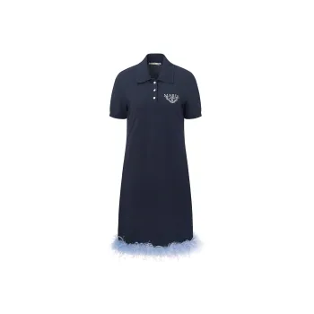 MARDI MERCREDI SS24 Short Sleeved Dresses Women's Deep Navy Blue