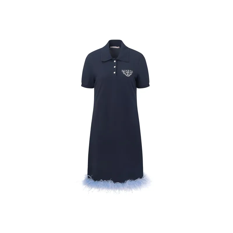 MARDI MERCREDI SS24 Short Sleeved Dresses Women's Deep Navy Blue-0