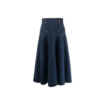 Alexander McQueen FW21 Denim Short Skirts Women's Blue