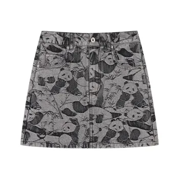 UOOYAA Casual Short Skirts Women's Gray