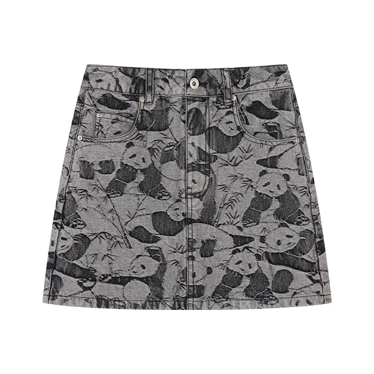 UOOYAA Casual Short Skirts Women's Gray-0