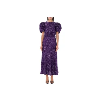 Rotate Sequin Embellished Maxi Dress
