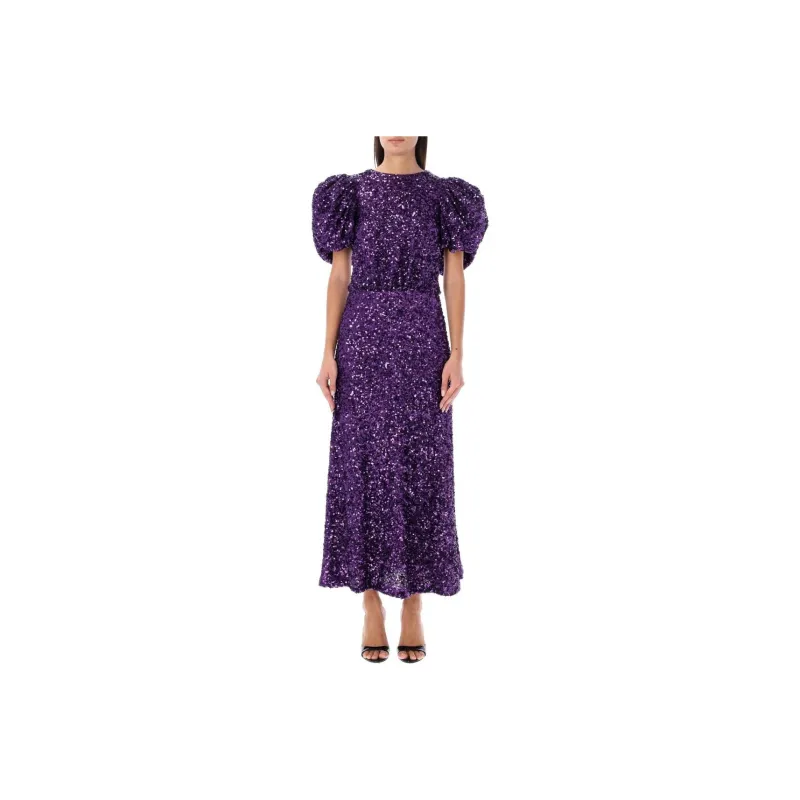 Rotate Sequin Embellished Maxi Dress-0
