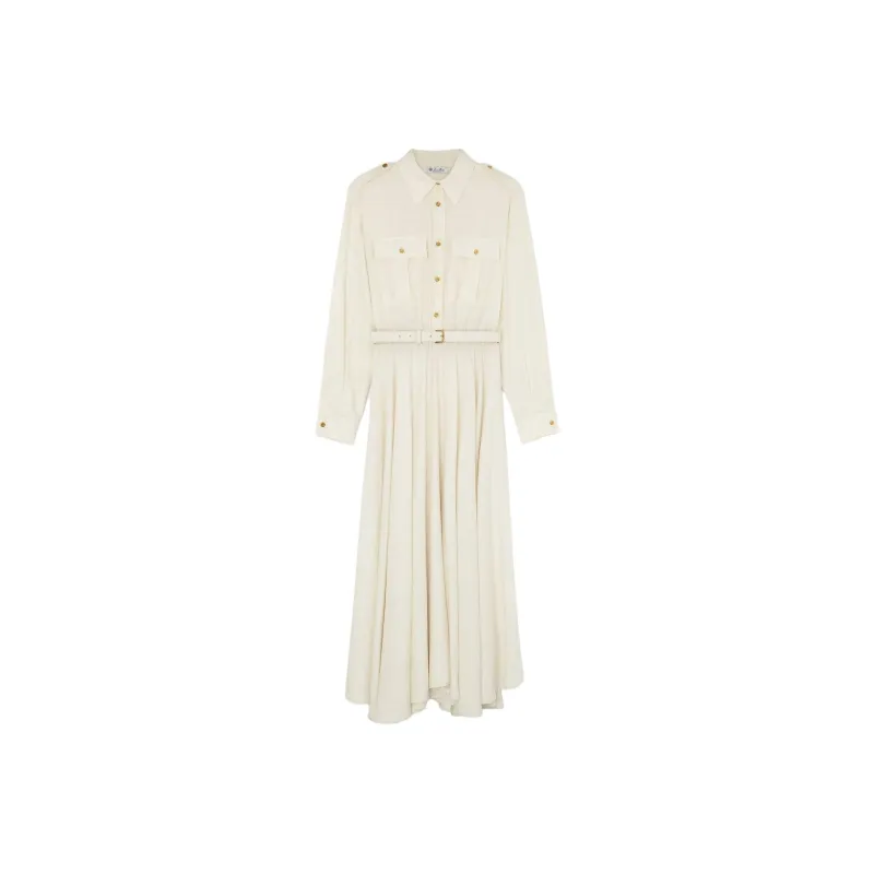 Loro Piana Long Sleeved Dress Women's White-0