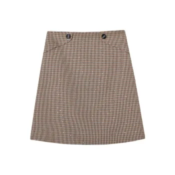 Dme Casual Short Skirts Women's Brown