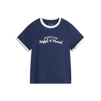 LiNing Sports Life Collection T Shirt Women's Dark Ship Blue