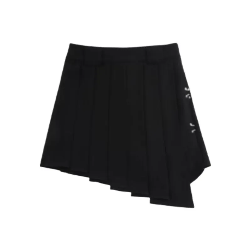 TSMLXLT Casual Short Skirts Women's Midnight Black-0