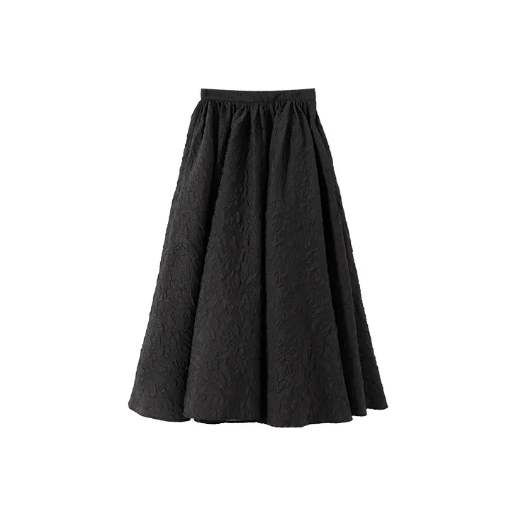 YUMOMO STAR Casual Long Skirts Women's Versatile Black-0