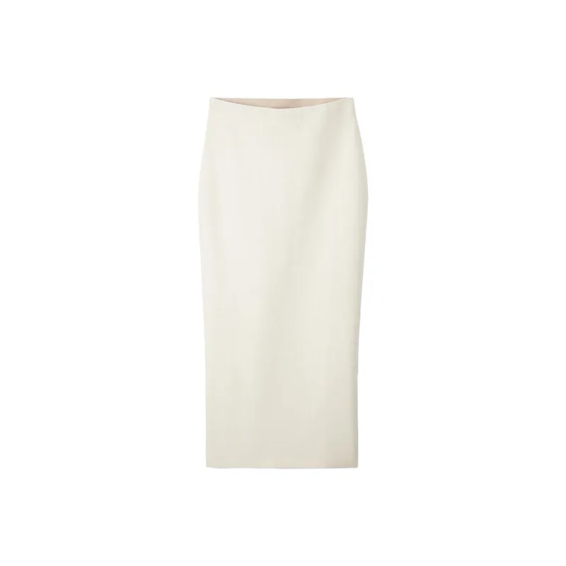 COS Casual Long Skirts Women's Ecru-0