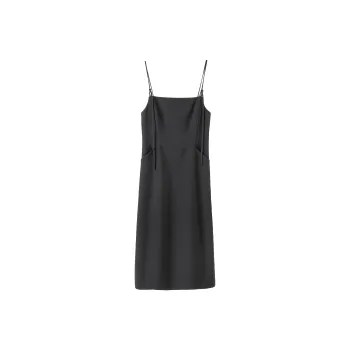 Fstudio Early Spring Korean Style Elegant Elegance Hot Girl Slip Dress Women's Black