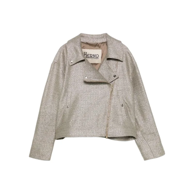 HERNO Biker Style Jacket-0