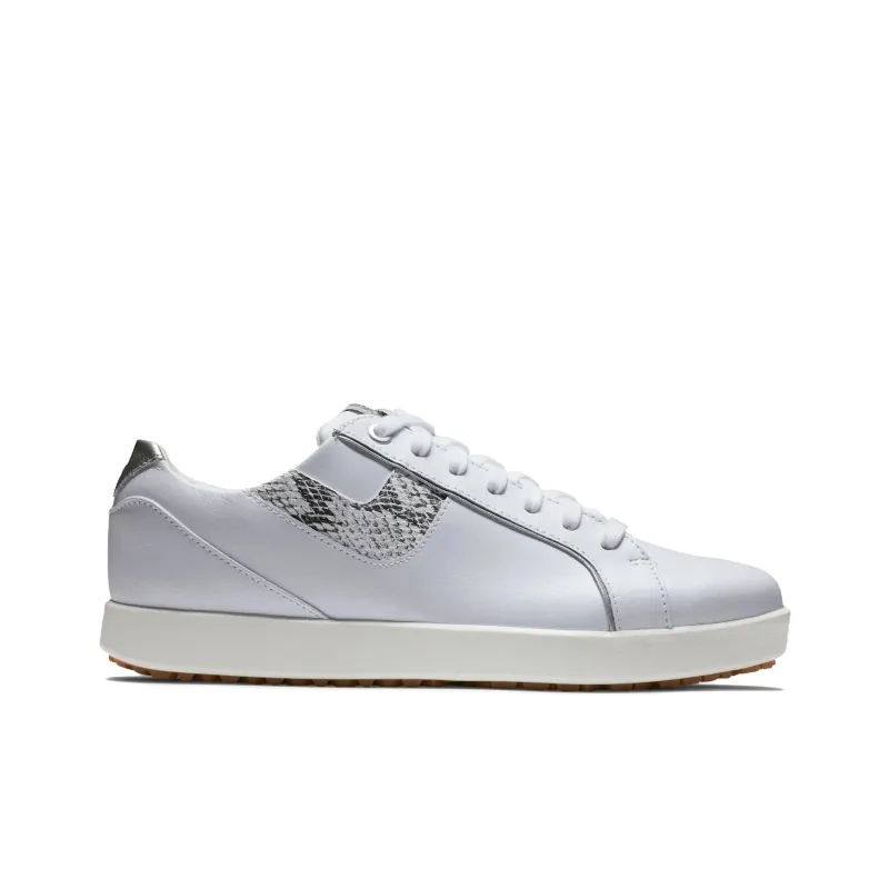 FOOTJOY Links Anti Slip Wear Resistant Low Top Golf Shoes Women's White-1