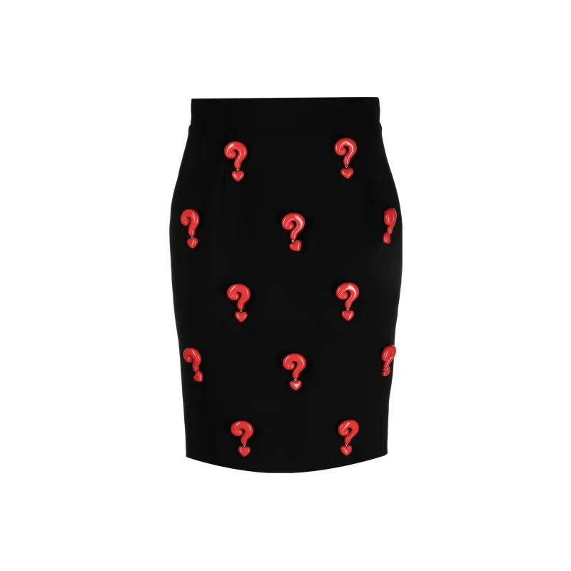 MOSCHINO Casual Long Skirts Women's Black-0