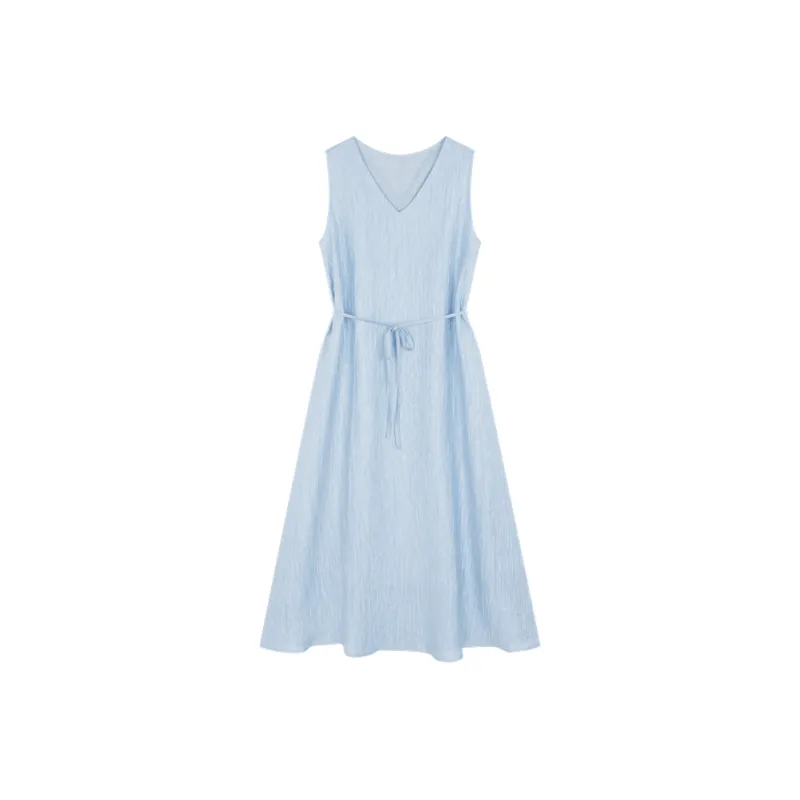 IHIMI Sleeveless Dress Women's Waterfall Blue-0