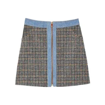 Sandro Denim Short Skirts Women's Blue