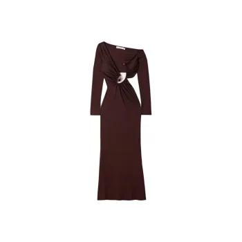 CHRISTOPHER ESBER Long Sleeved Dresses Women's Red Wood Color