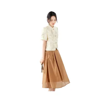 TERRE BLEUE Skirt Set Women's Coffee