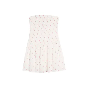 Hollister Sleeveless Dress Women's White Dot