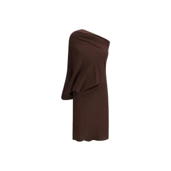 RICK OWENS Single Sleeved Draped Mini Dress