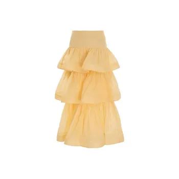Zimmermann Casual Long Skirts Women's Yellow