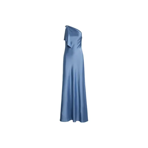 Polo Ralph Lauren Satin One Shoulder Gown