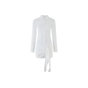 Tiger Mist ZADIE SHIRT DRESS Long Sleeved Dress Women's White
