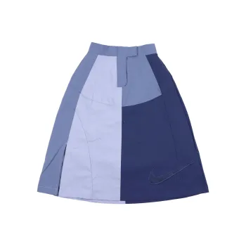 Nike Sportswear Collection Embroidered Mid Length Skirt Blue