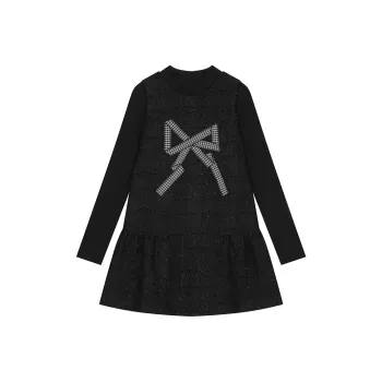 ELF SACK Casual Suit Women's Bowknot Black