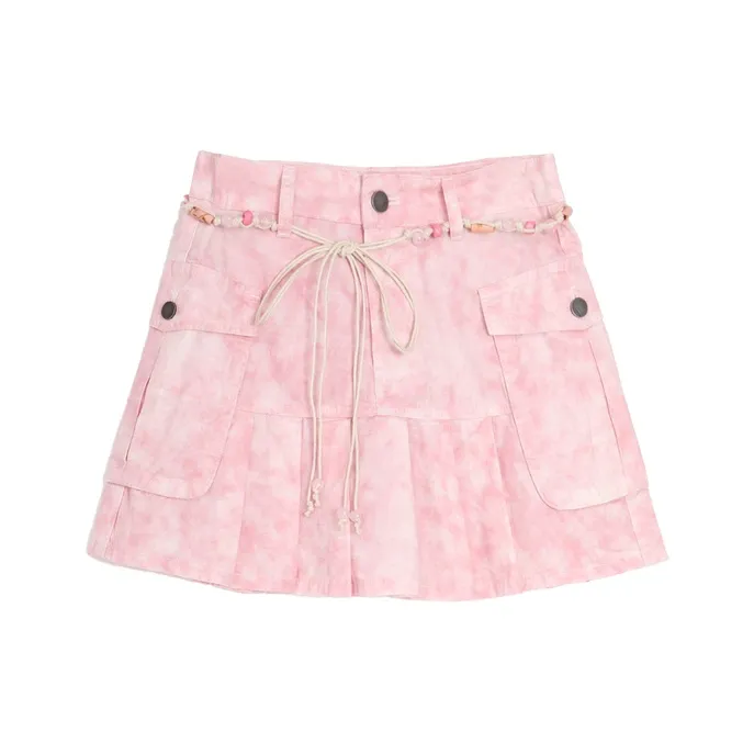 SETIROM Casual Short Skirts Women's Pink-0