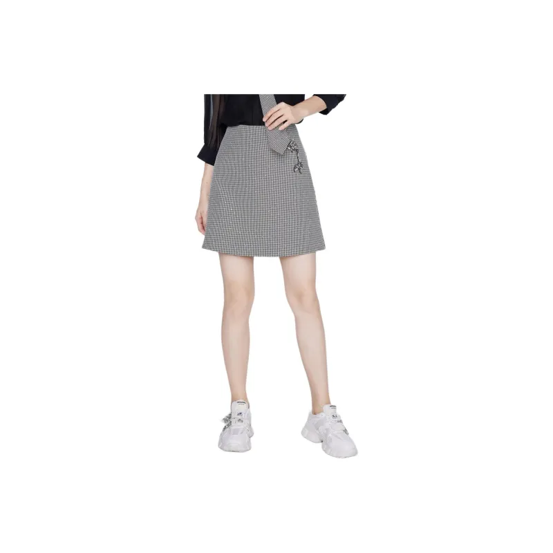 BBLLUUEE Casual Short Skirts Women's Ink Black-0