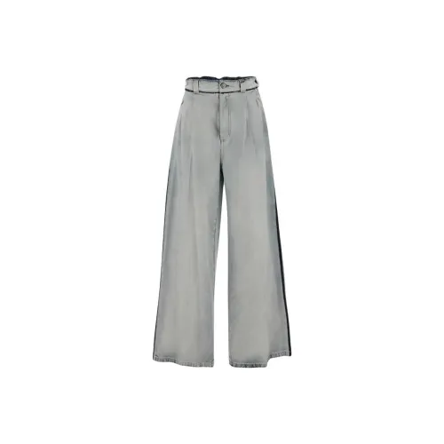 Maison Margiela Memory Wide Leg Pleated Jeans