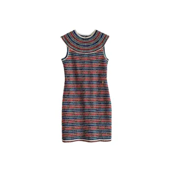 CHANEL 19A Egypt Collection Sleeveless Dress Women's Red