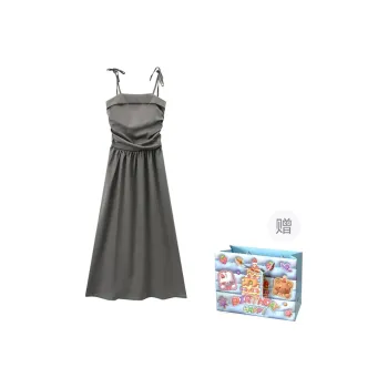 QUIET ANGEL Slip Dress Women's Gray