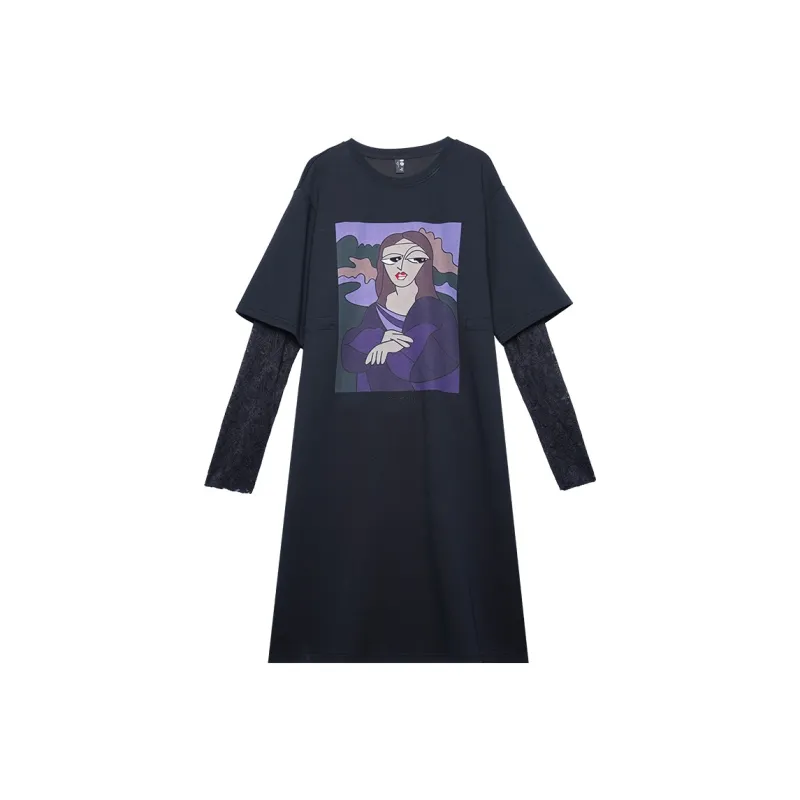 MUGUOGUOMU Long Sleeved Dresses Women's-0