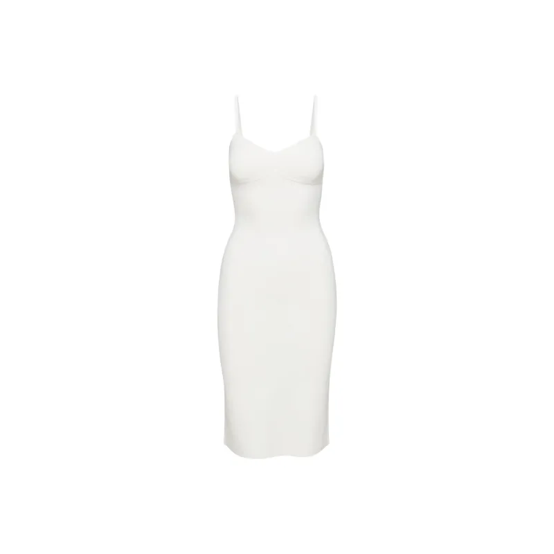 ARITZIA Babaton Lariat Dress Slip Dresses Women's Space White-0