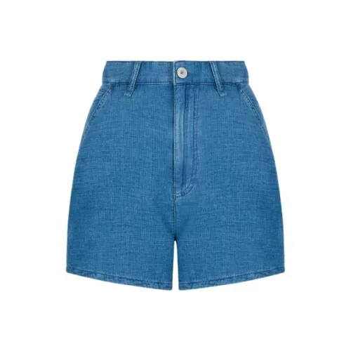 logo-appliqued track shorts