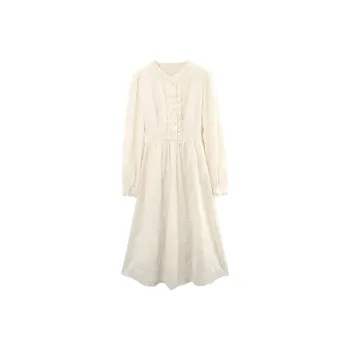 A Paradise For Awakening Long Sleeved Dress Women's Beige