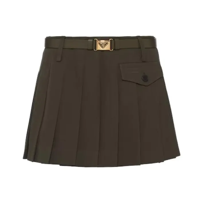 PRADA Casual Short Skirts Women's Green-0