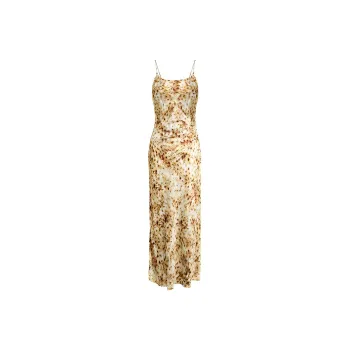 URBAN REVIVO Slip Dress Women's Khaki Brown