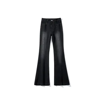 Wen Shan Jeans Women's Black Gray Color