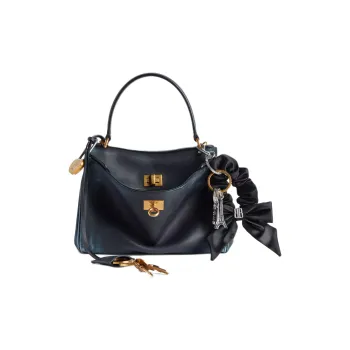 Balenciaga Rodeo Calfskin One Shoulder Handbag Women's Black