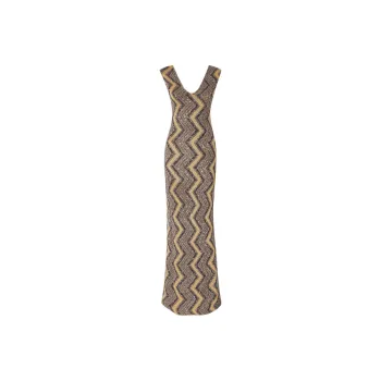 MISSONI Sequin Embellished Zig Zag Maxi Dress