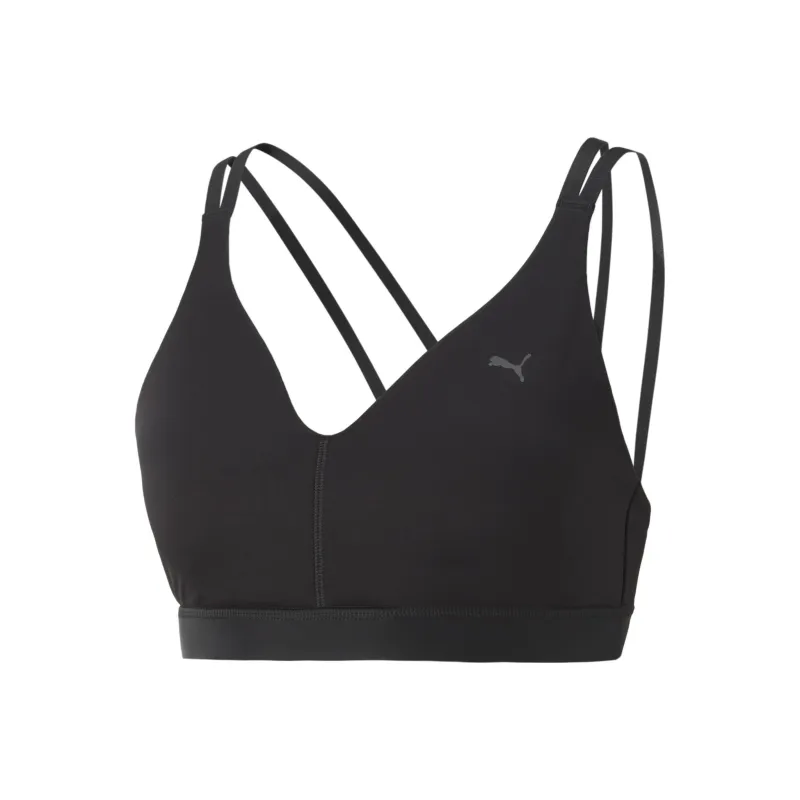 PUMA Low Impact Elite Strappy Bra Sports Underwear Women's Black-0