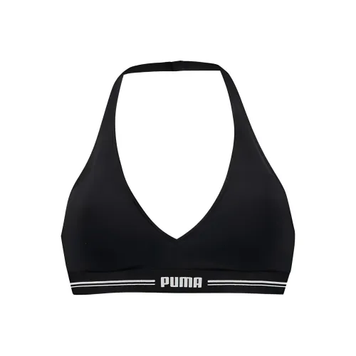 PUMA Women's Padded Halter Top 1 Pack Sports Underwear Women's Black