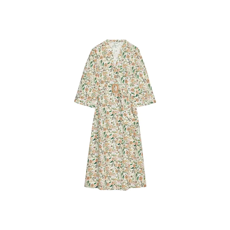 ZARA Long Sleeved Dress Women's Multicolor-0
