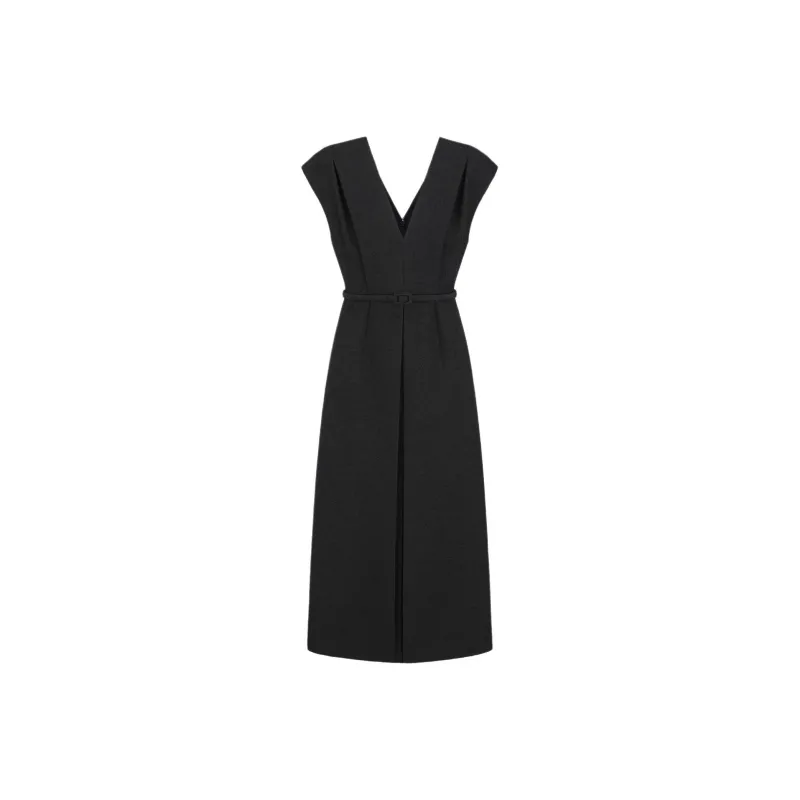 DIOR SS25 Spring Summer Ready to Wear Collection Sleeveless Dress Women's Black-0